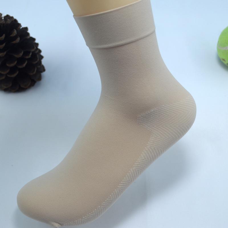 Chaussettes résille en velours respirant pour femmes avec semelle en coton anti-accrochage
