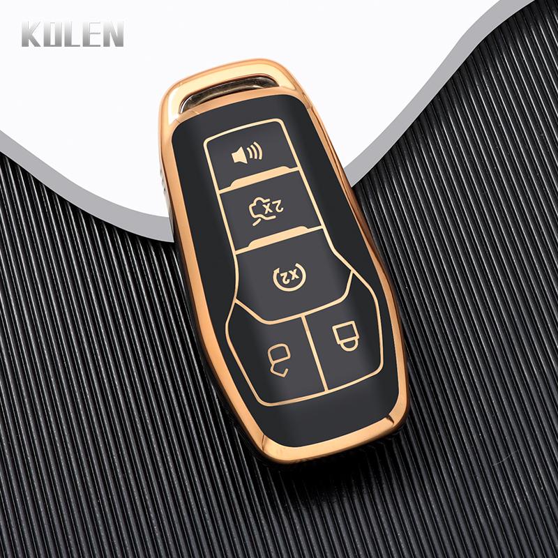 New Tpu Car Key Case Cover Shell For Ford Fusion Mondeo Mustang F-150 Explorer Edge Protect Fob Accessories