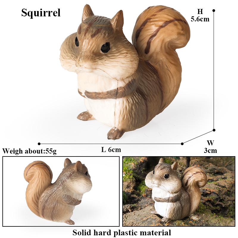 Oenux Farm Model Pig Hen Rabbit Shiba Inu Goat Action Figures Poultry Animals Figurine PVC Miniature Home decor Lovely Kids Toy