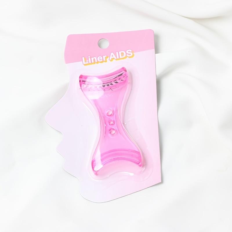 

Двусторонний трафарет-штамп для подводки глаз с удобной ручкой для точного нанесения 1pc розовый