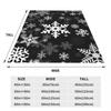 Black And White Snowflake Christmas Blankets Soft Warm Flannel Throw Blanket Plush for Bed Living room Picnic Travel Home Couch