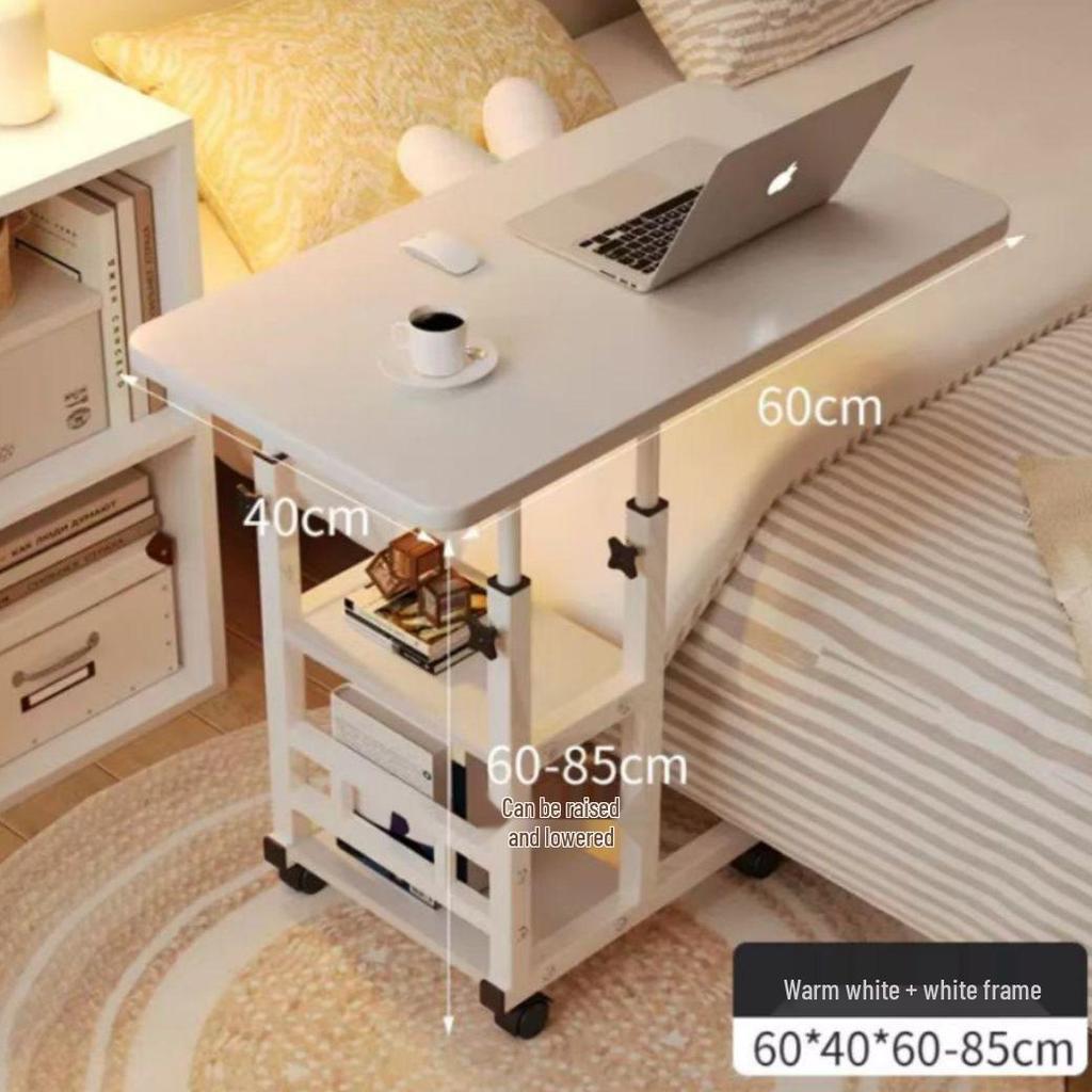 Adjustable Portable Bedside Desk: Movable Study Table for Dorms