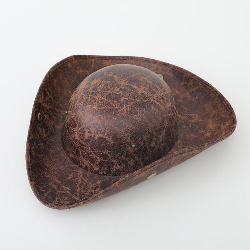 Cowboy Hat With Chain And Starry Sky Compass For Western Style Men And Women