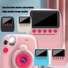 Instantly Print Camera For Kids With 32GB Card Coloring Pen 1080P Retro Design For Ages 3-12 Durability& Safe Materials