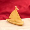 Sailing Boat Decor Figurine Birthday Gift Sailboat Model Statue for Hotel Office Bedroom