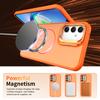 KEYSION Matte Skin Feel Lens Stand Phone Case for Samsung A54 5G A34 A14 4G 5G Magnetic Shockproof Back Cover for Galaxy A04S