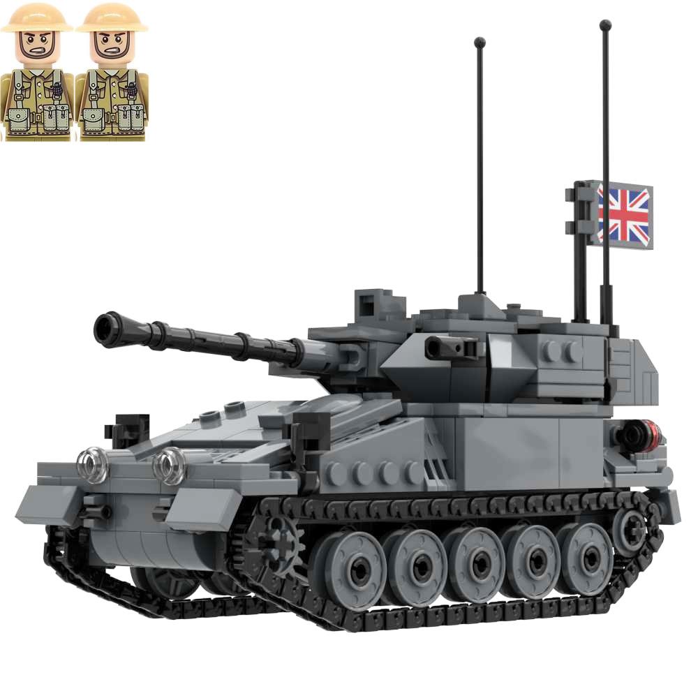 Military Building Blocks Toy FV107 Scimitar Light Tank Army Bricks Set
