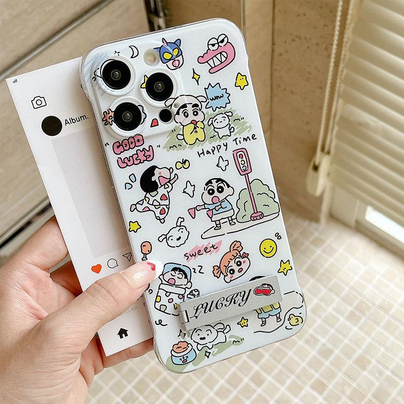 Crayon Shin china Geeignet für IPhone15pro Handyhülle Apple 13 Rahmenlos 16 Nische 14p Cartoon Schutzhülle