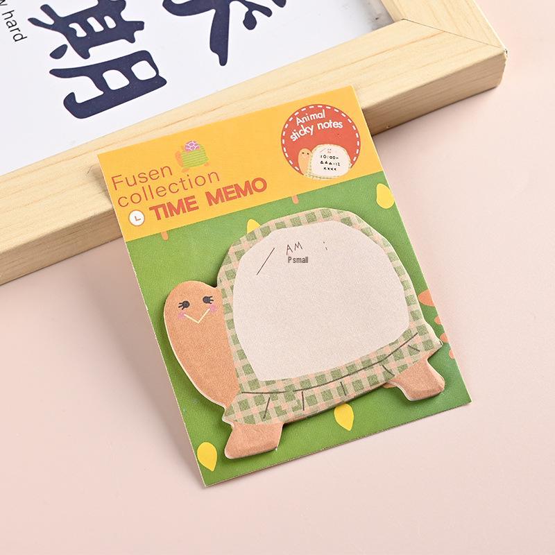 Cartoon Animal Sticky Notes - Student Memo and Office Reminder, Reusable and Gift-Ready