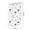 Summer wallpaper white, light gray and celadon for living room and bedroom 50x1000