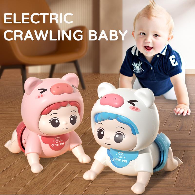 Baby Spielzeug Krabbeln Lernen Anleitung Kopf Hoch Übung Training Puzzle Früherziehung Krabbelndes Baby Ton Licht Musik