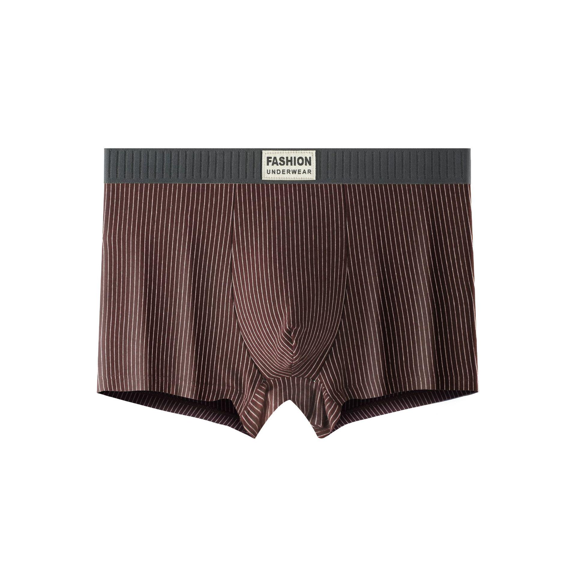 

Новые мужские трусы-боксеры из чистого хлопка с антибактериальной обработкой в полоску - удобные и дышащие