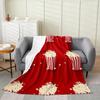 Popcorn Pattern Series Printed Blanket for Sofa Bed Travel Camping Living Room Office Conditioning Blanket for All Seasons Gifts