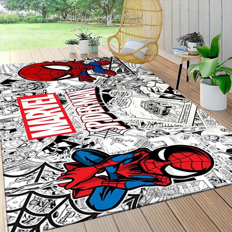 Spiderman Comic Adventure Carpet Rug Soft Washable Antislip Home Living Room Sofa Mats Personalized Christmas Rug