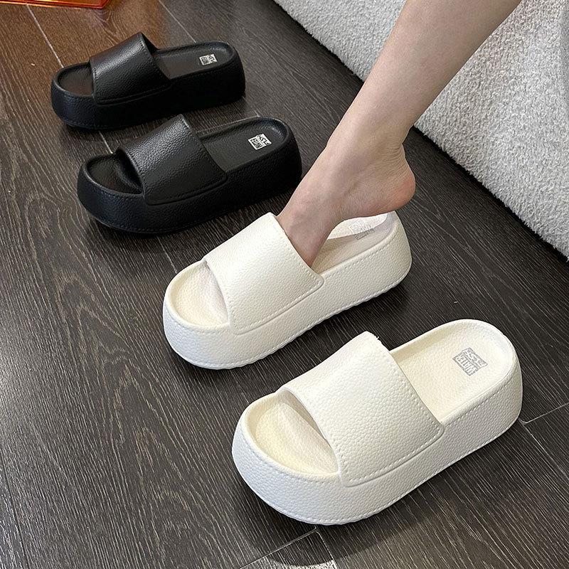 2024 Women's Thick-Soled Height-Boosting Slippers - Summer Outdoor Casual Versatile Beach Comfort Slippers