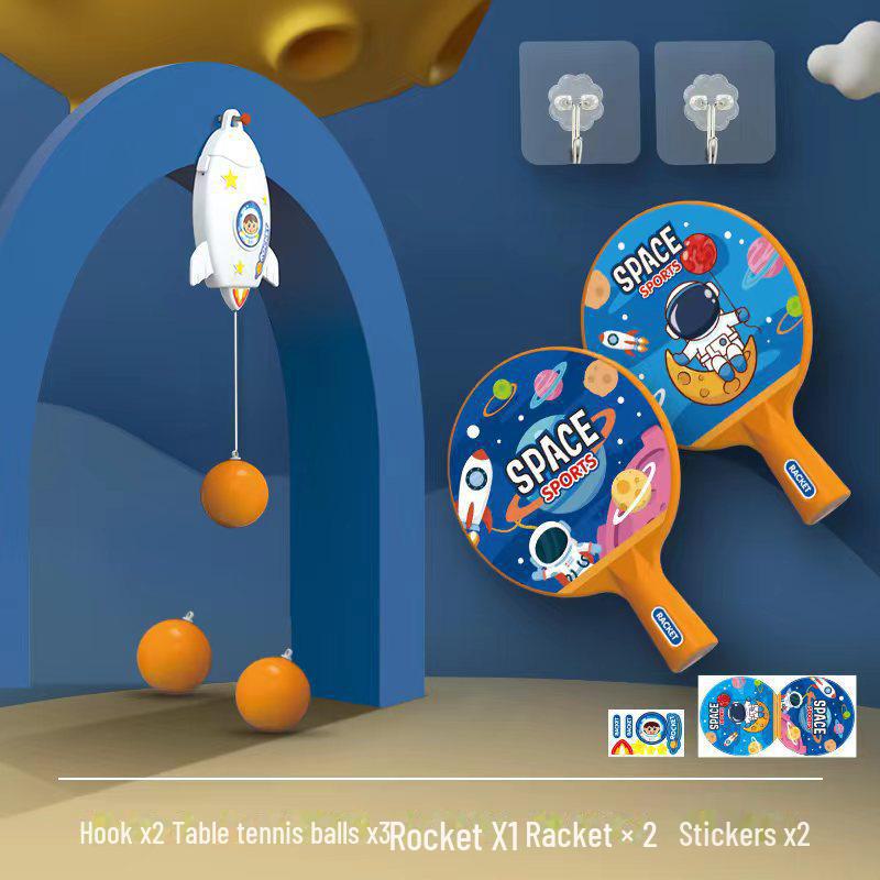 

Интерактивный детский набор для настольного тенниса — увлекательная спортивная игрушка для занятий в помещении, способствующая укреплению связи между родителями и детьми, а также тренировкам. Trainer + 2 rackets + 3 balls + 3 stickers