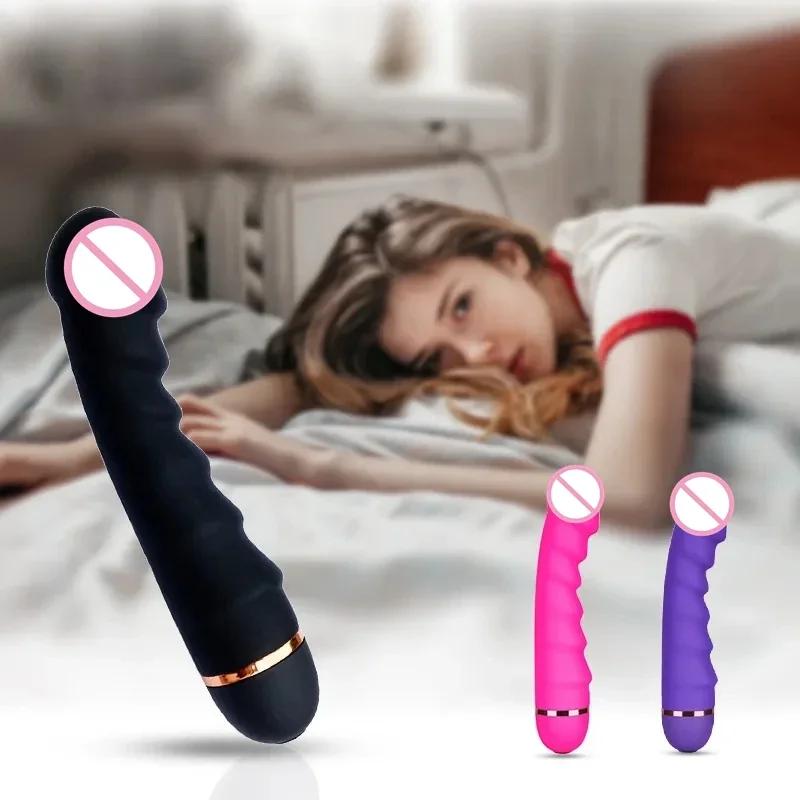 New Strong 20 Modes Female Realistic Penis Vibrator G-spot Clitoral Stimulator Vaginal Clitoral Masturbator Adult Sex Products