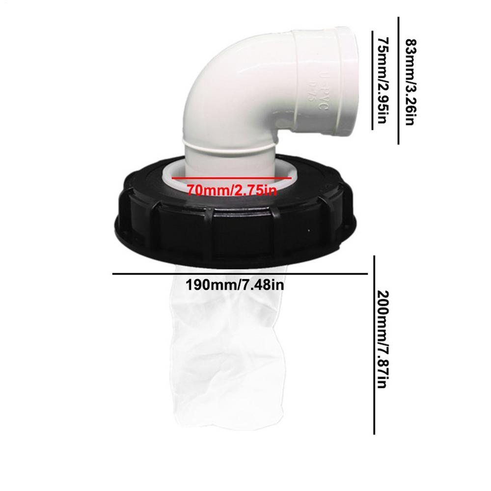 IBC Ton Barrel Cover Cap With Filter Outdoor IBC Ton Barrel Cover Durable Plastic Cover With Vent Hole Ton Barrel Accessories