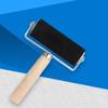 3.94inch Deluxe Rubber Roller Wood Handle Non-Slip Glue Brayer for Print Stamping Printmaking Wallpaper Arts Crafts Tool