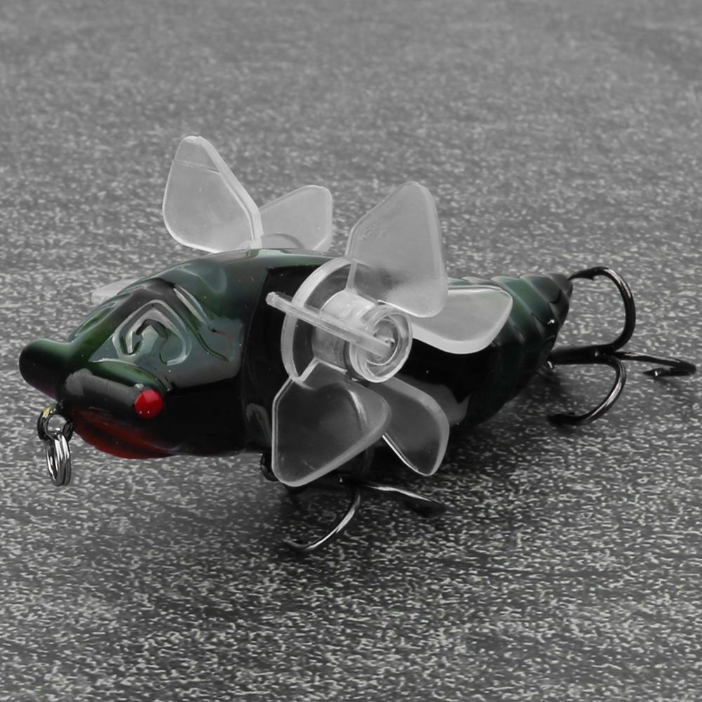 2PCS 7.5cm Length Bionic Cicada Lure with Rotating Spins Artificial Fishing Lure  River Fishing