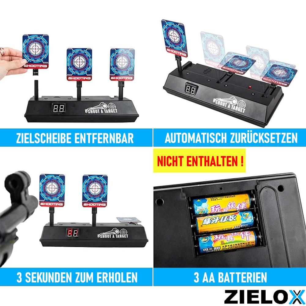 ZIELOX Elektronische Zielscheibe Schießscheibe Schießspiel Digital Nerf Softair