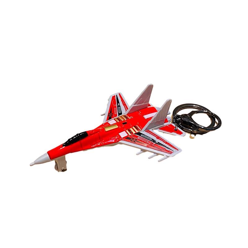 Cartoon Alloy Fighter Aircraft Keychain Perfect For Women's Bags Wholesale Gift