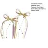Hairpin Multi-Layer Satin Ribbon Bow Beads Long Tassel Hair Clip Ballet Style Stable Clamping Hair Pin Hair Accessories