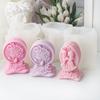 Flexible Silicone Candle Mold Embossed Girl/Married Couple Aromatherapy Mould for Craft Lovers Home Decoration Mould