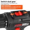 Elektrische Schraubendreher POWTOOLS - 21V - 2 Akkus Lithium + 28 Zubehör + Ladegerät