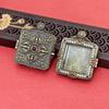 Tibetan Thangka Gold Necklace: Non-fading, Waterproof GAU Box Pendant, Multi-size Options