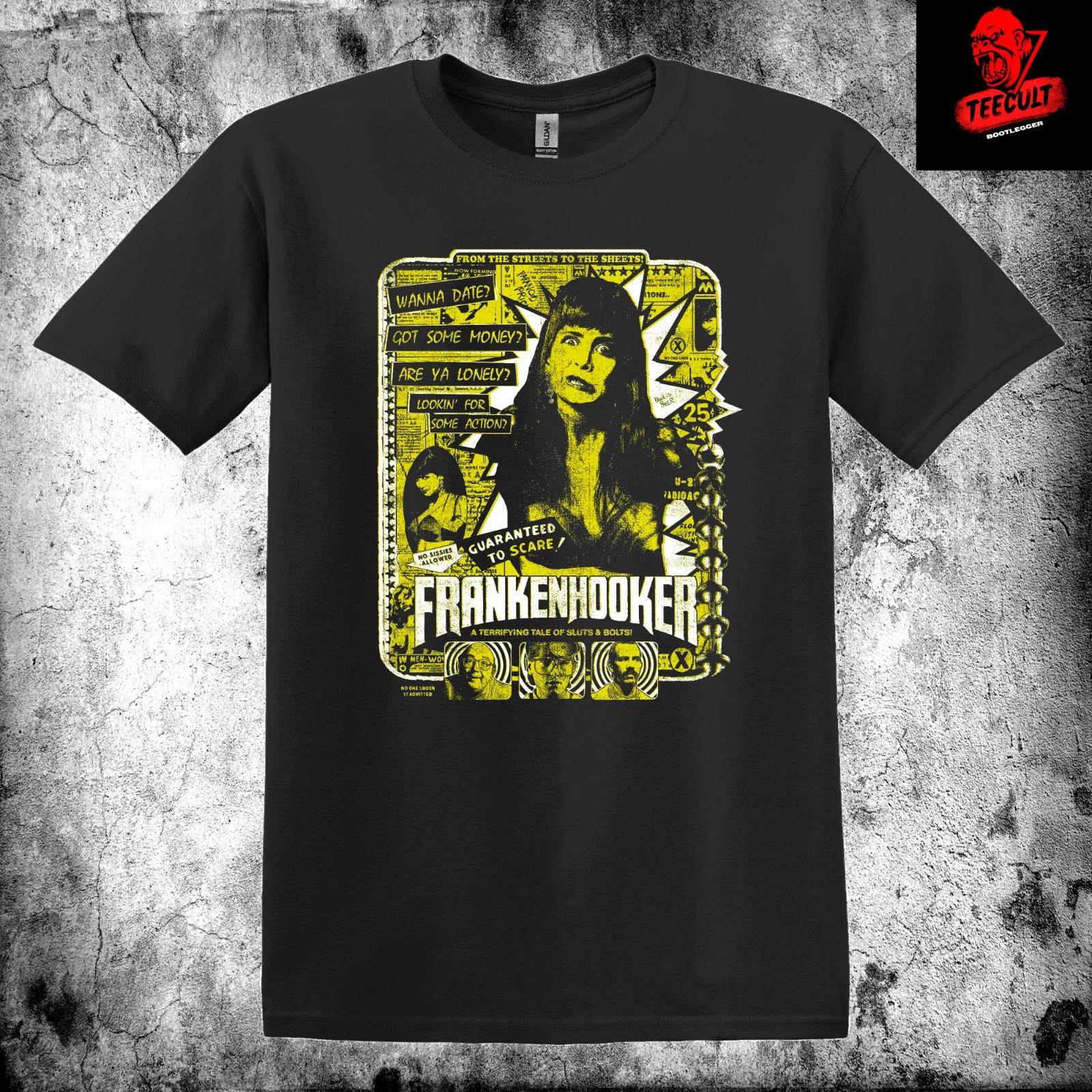 Men s and Women s T-shirts Frankenhooker (1990) Horror Comedy Cult Movie Premium Vintage XXXXL