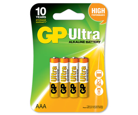 Battery Ultra Alkaline Aaa Lr3 1.5V 4Pcs