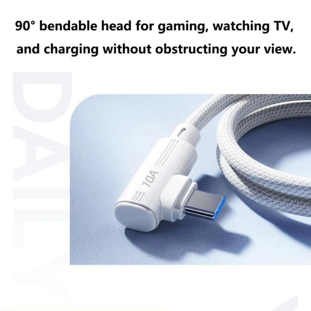 1.11/1/1.1/1/1M USB C Cable 111W 11A Super Fast Charging 91 Degree Elbow Data Cable for Samsung Huawei iPhone Charging USB Wire