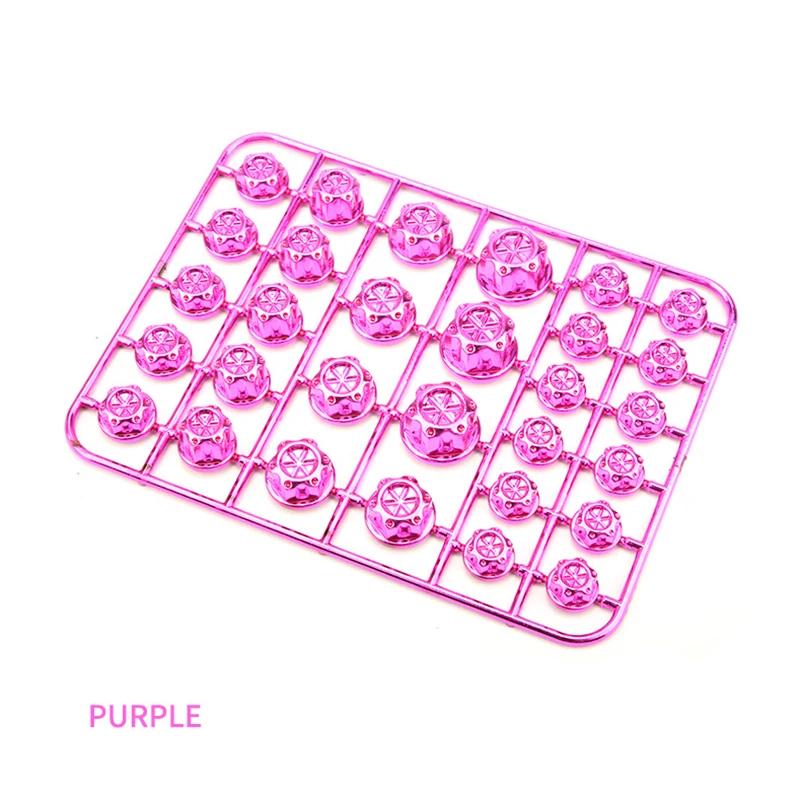 Motorcycle Modification Screw Cap Decoration for Motor Scooters Electric Car Colored Nut Cover Accessories 30pcs/set