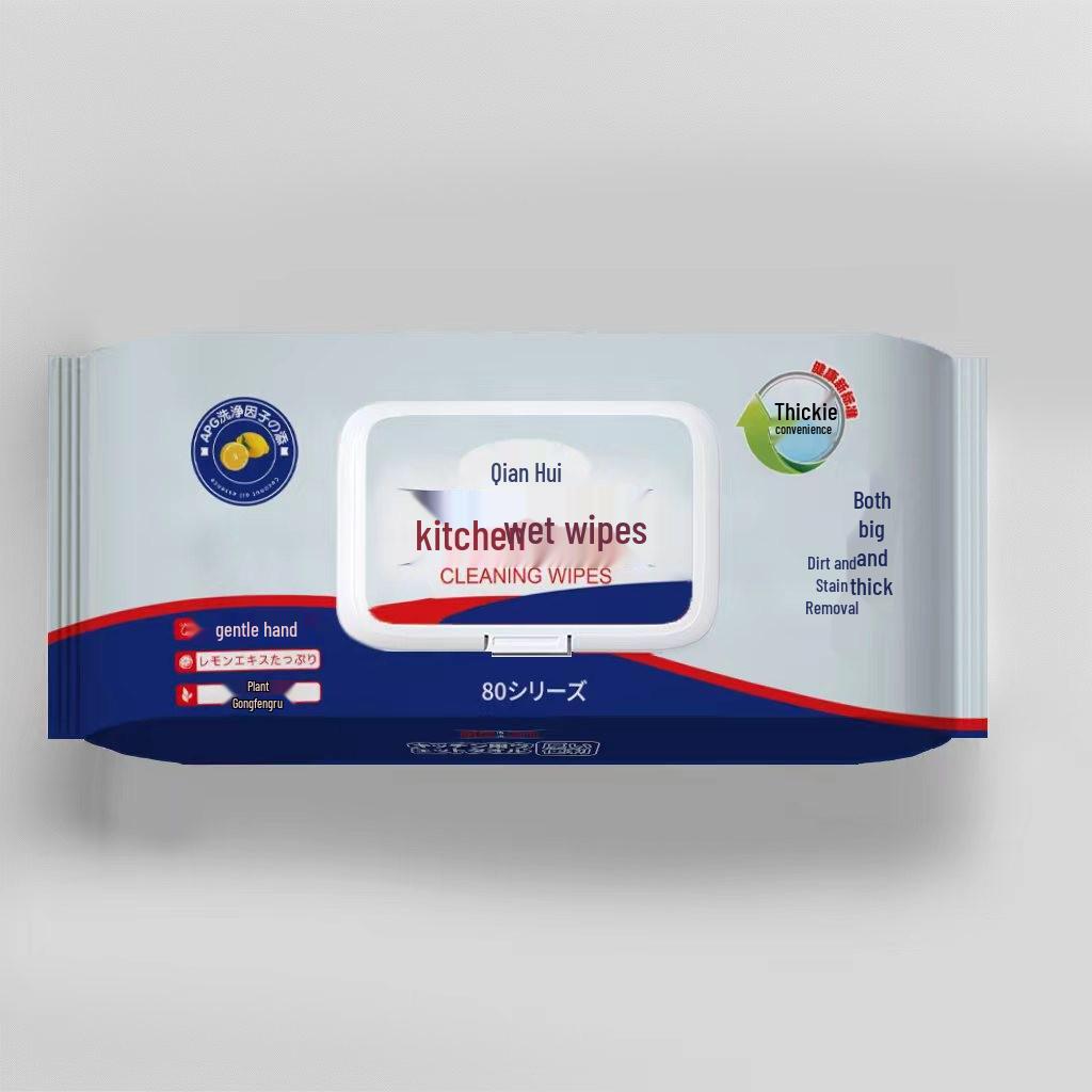 Hanging Kitchen Wet Wipes for Stain & Oil Removal - Thickened, Large, Ideal for Range Hood Cleaning