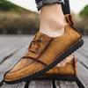 Fashion Lace-Up Loafers Comfortable Office Walking Shoes Non-Slip Business Sneakers for Men Fashion Flats New Men's Dress Casual Shoes