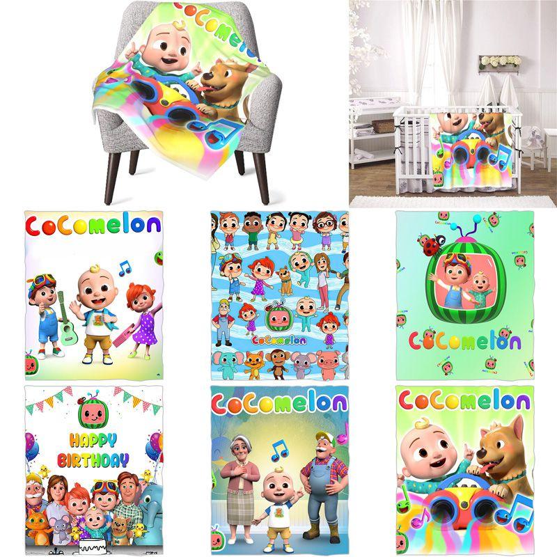 Ultra Soft Cocomelon Flannel Blankets For Kids Warm Comfortable And Cozy Gift