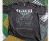 T-shirt Ispirata agli Attrezzi Stile Vintage Maglietta Band Rock Nera Unisex S-45XL