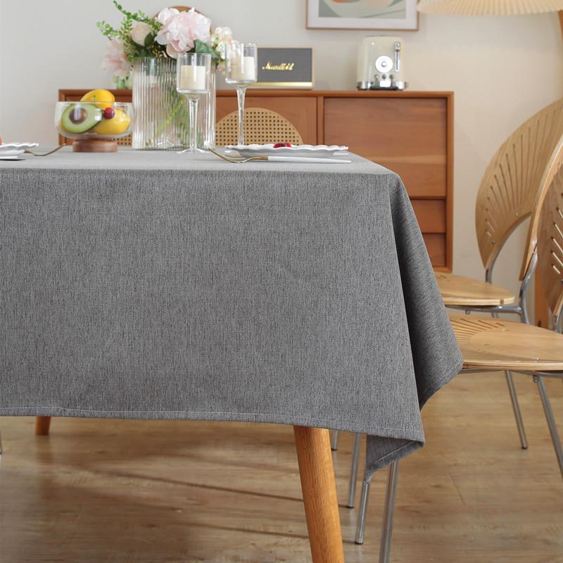 Modern Simple Polyester Vegan Style Rectangular Tablecloth Coffee Table Tablecloth Dining Table Cloth Anti-Splashing Water