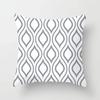 Gray Geometric Printing Sofa Cushion Cover Pillowcase Home Decor Party Car Bedding