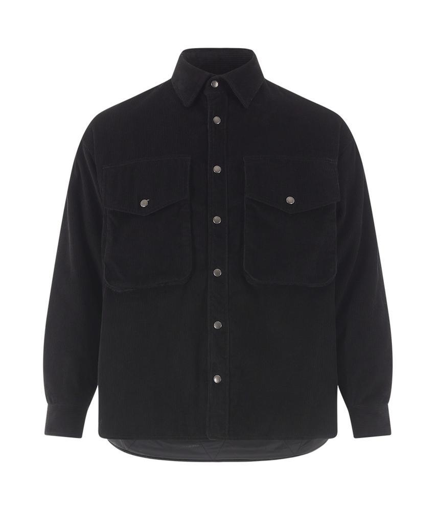 OFFGRID Over Pocket Corduroy Shacket - Black