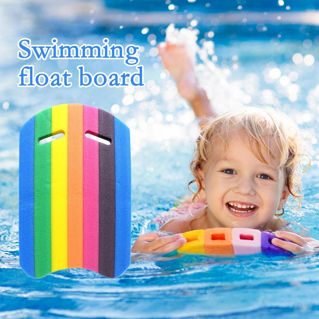 Rainbow Kick Board Swimming Training Kick Board Foam Floating Board Swimming KickboardFloat Hand Board Rainbow Float Board