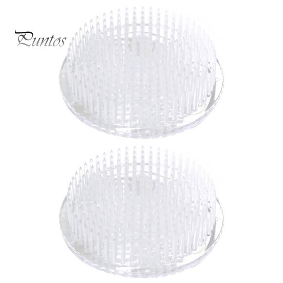 

1/2/3 шт. основание для фиксации цветочной композиции прозрачная пластиковая цветочная лягушка с прочными штифтами присосками портативный инструмент 2pcs