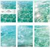 10 pcs INS Large size wave sticker sticker aesthetic Decorative Diary Scrapbooking Background sticker Deco paper Craft Supplies