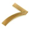 Golden Plastic House Number, Home Address Decor, Outdoor Door Number, Modern Address Number, Road Sign