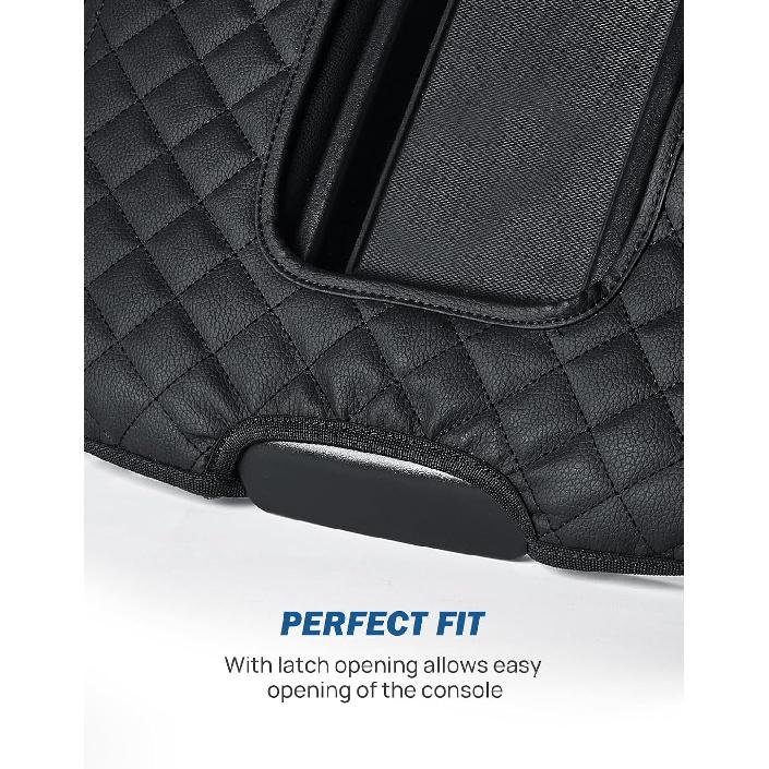 JOYTUTUS Center Console Cover Compatible With -2025 Silverado Sierra Jump Seat, Leather Arm Rest Armrest Cover For Car, Durable Middle Console Cover