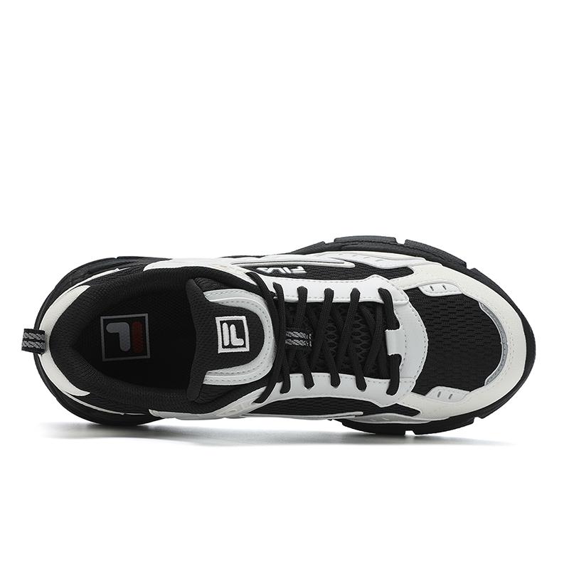 Fila Blade Silver Tooth Shoes Comfortable Versatile Lightweight Low-Top Running Shoes Women Sneaker Black F12W512101FBW