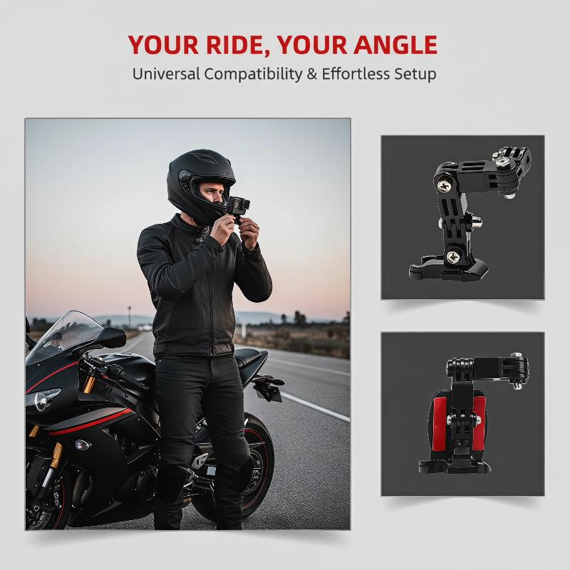 Motorcycle Helmet Kit For Hero 13 12 11 10 Helmet Chin Mount For Insta360 Action 6 5Pro Camera Accessories