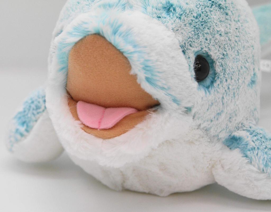 Aurora World Powder Kids Dolphin Plush Toy, Light Blue