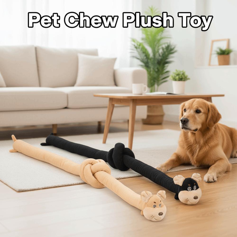 Funny Sausage Dog Squeaky Dog 94cm Cartoon Sound-making Portable Soft Pet Interactive Grinding Teeth